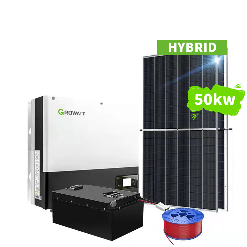 Ensemble complet de système d'énergie solaire hybride 50KW pour usage commercial -Koodsun