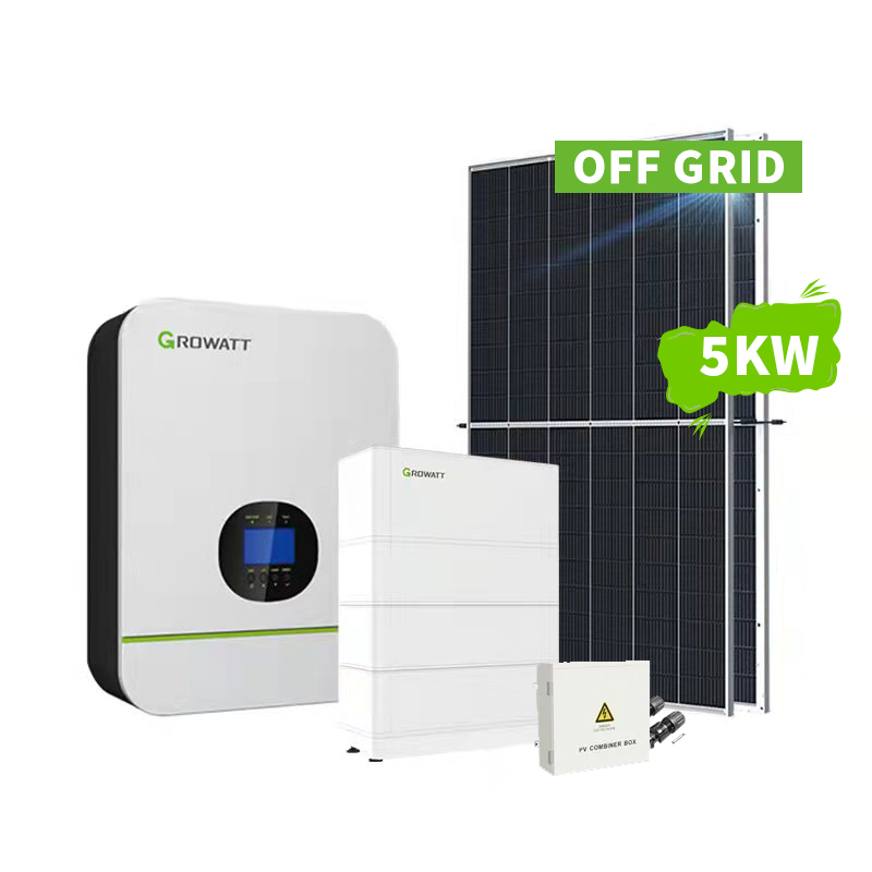 Système d'énergie solaire hors réseau 5KW pour usage domestique, ensemble complet -Koodsun
