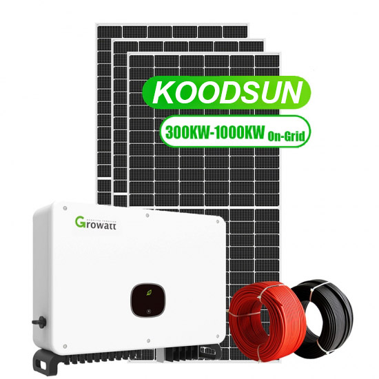 Système d'énergie solaire lié au réseau de centrale solaire KOODSUN 300KW 500KW 1MW -Koodsun