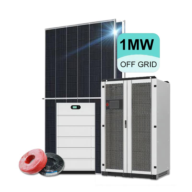 Système d'énergie solaire hors réseau 1 MW pour usage industriel Ensemble complet avec batterie -Koodsun