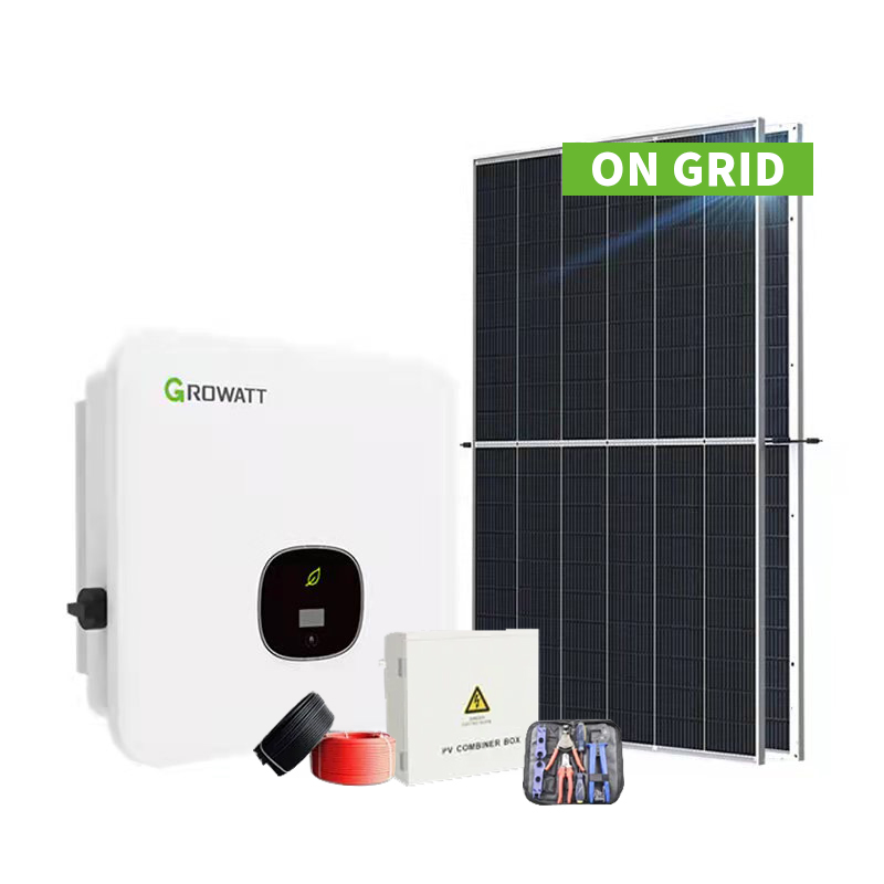 Solution complète de systèmes d'énergie solaire sur grille, système énergétique 25KW avec onduleurs solaires sur grille -Koodsun