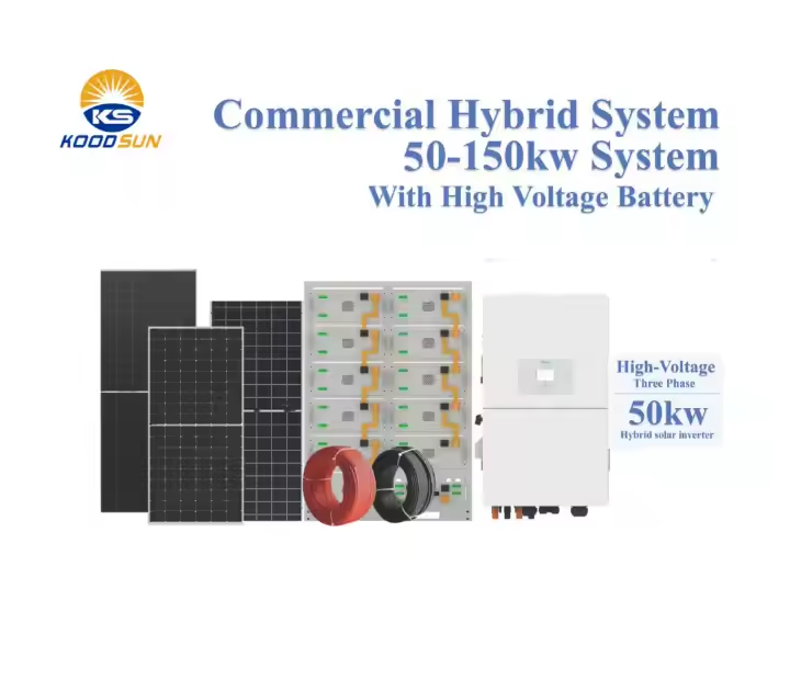 Good Quality Koodsun Solar Energy System 150Kw 200Kw 300Kw 500Kw Hybrid Solar System with High Voltage Battery -Koodsun
